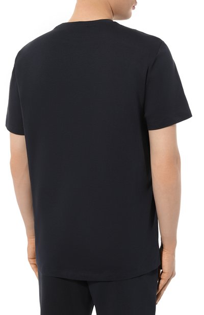 Хлопковая футболка PARAJUMPERS темно-синего цвета по цене 8995 руб., арт. PMTSEY27, фото 4 Хлопковая футболка PARAJUMPERS, арт. PMTSEY27, фото 4