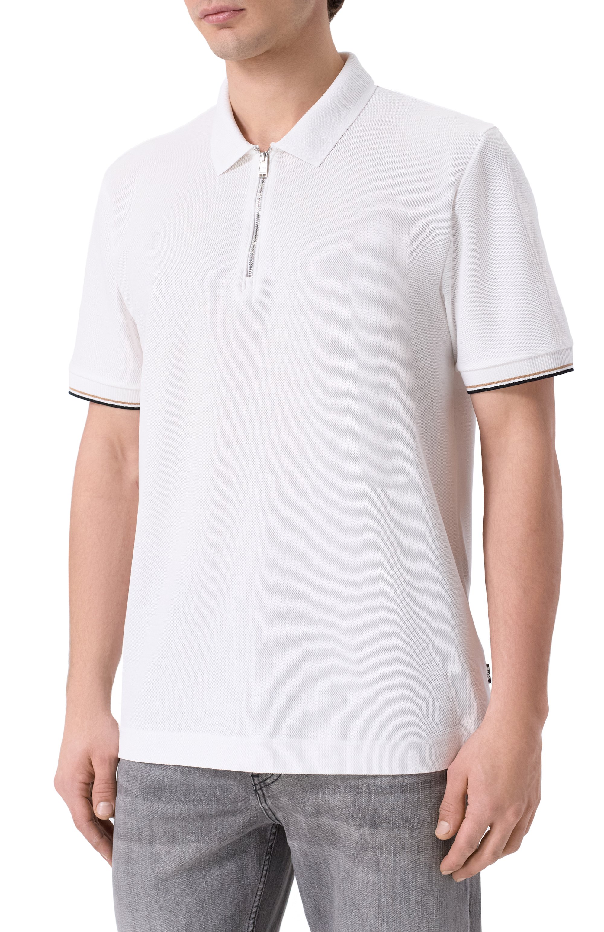 Хлопковое поло BOSS, арт. 50555108, фото 3