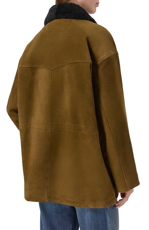 Замшевая куртка Addicted AS1002-1 Хаки  AS1002-1 Фото 4