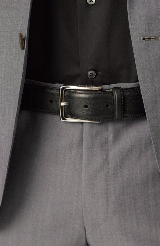 Кожаный ремень Corneliani 25V316-2520808 Чёрный  25V316-2520808 Фото 2
