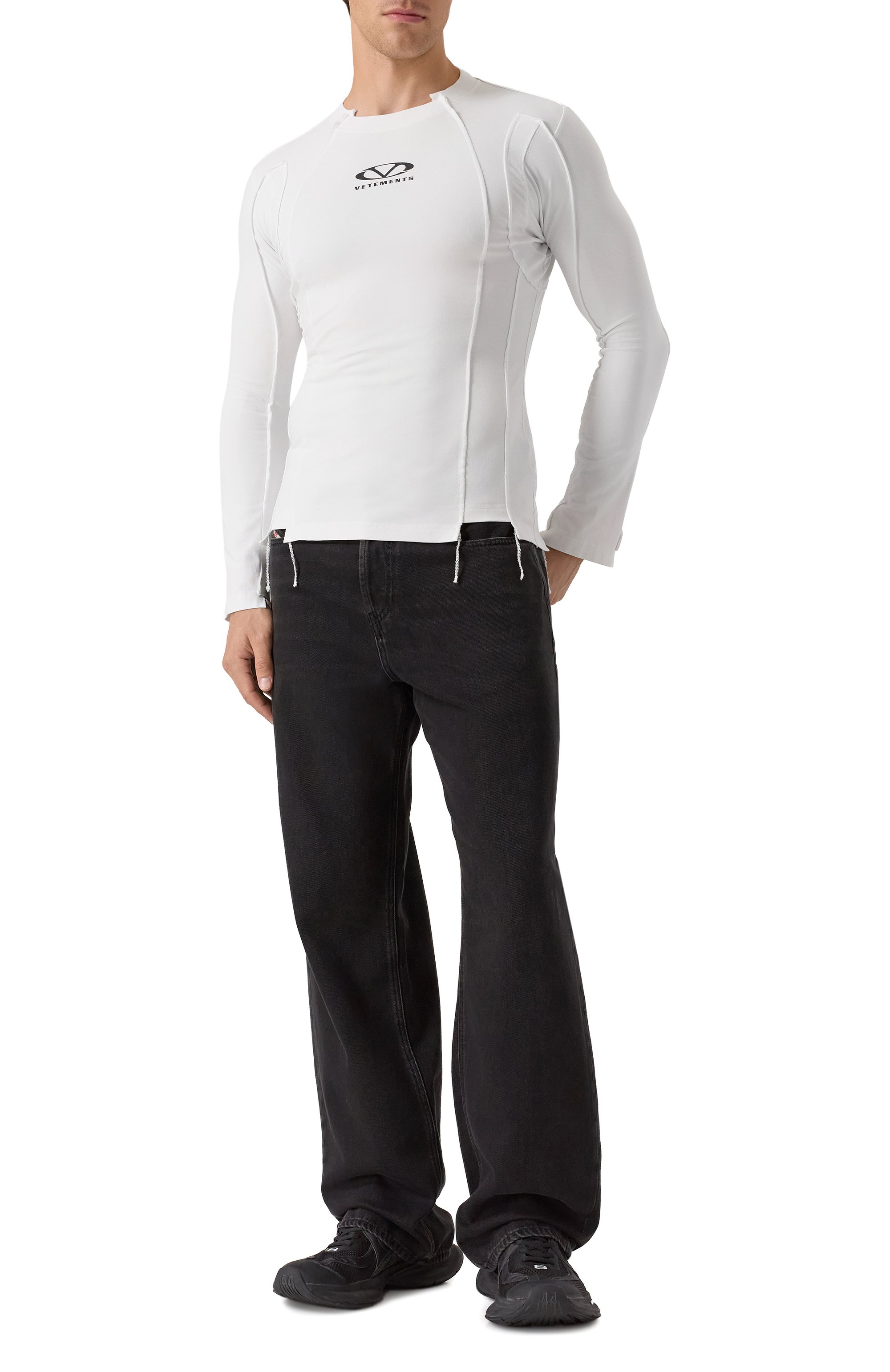 Хлопковый лонгслив VETEMENTS, арт. UA66LS600W/1200 STRETCH JERSEY, фото 2