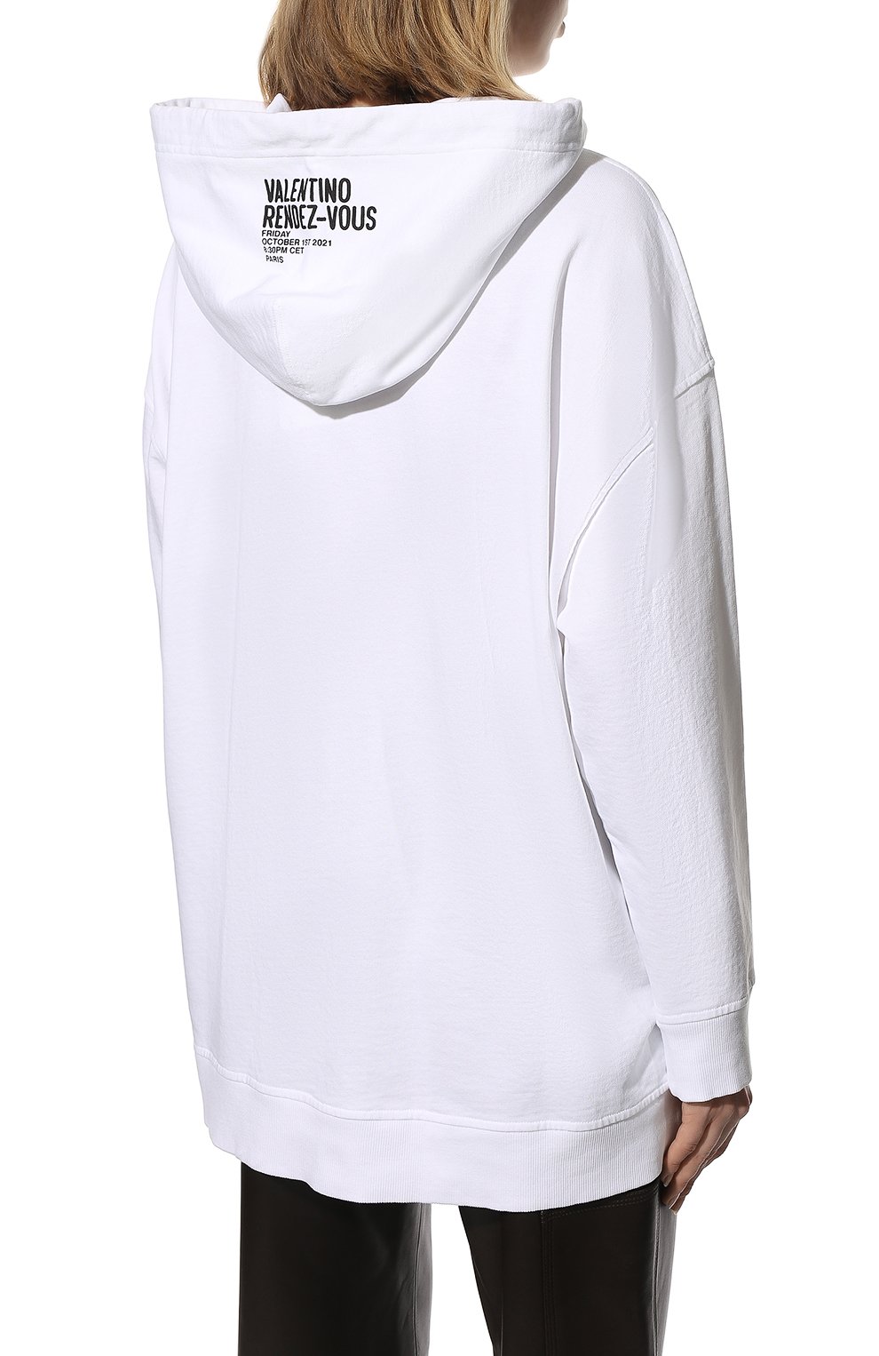 Хлопковое худи VALENTINO, арт. XB0MF17K75P, фото 4