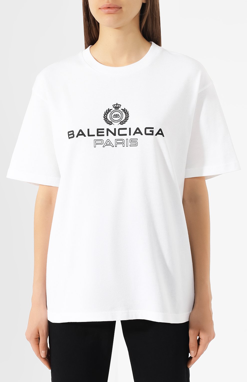 Хлопковая футболка BALENCIAGA, арт. 594599/TGV60, фото 3