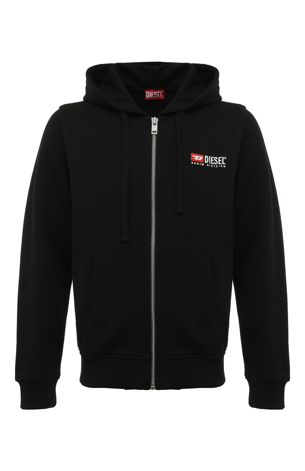 Хлопковая толстовка DIESEL черного цвета по цене 19600 руб., арт. A03769/0GEAD, фото 1 Хлопковая толстовка DIESEL, арт. A03769/0GEAD, фото 1