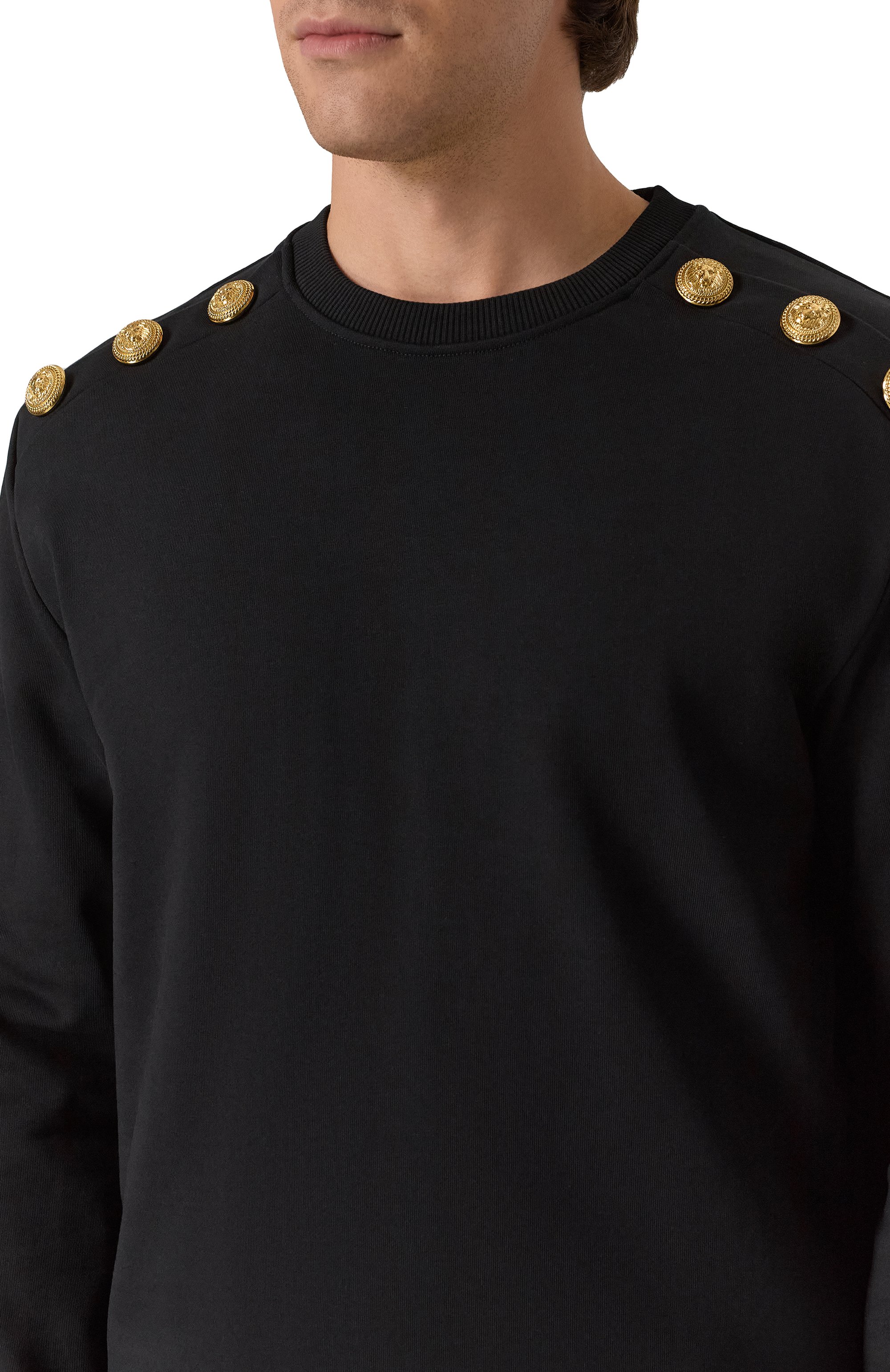 Хлопковый свитшот BALMAIN, арт. FH1JS155/JB13, фото 5