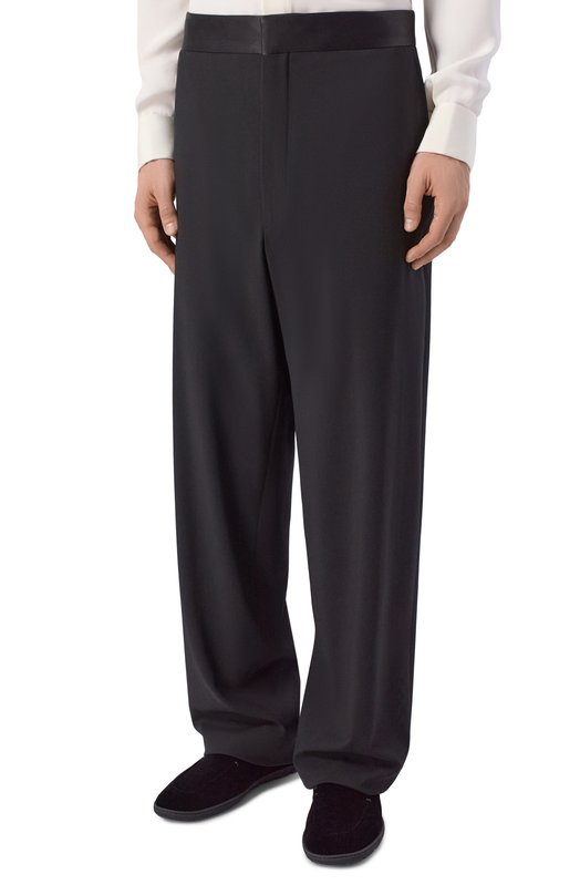 Шерстяные брюки Giorgio Armani GM001569/TE10043 Чёрный  GM001569/TE10043 Фото 3
