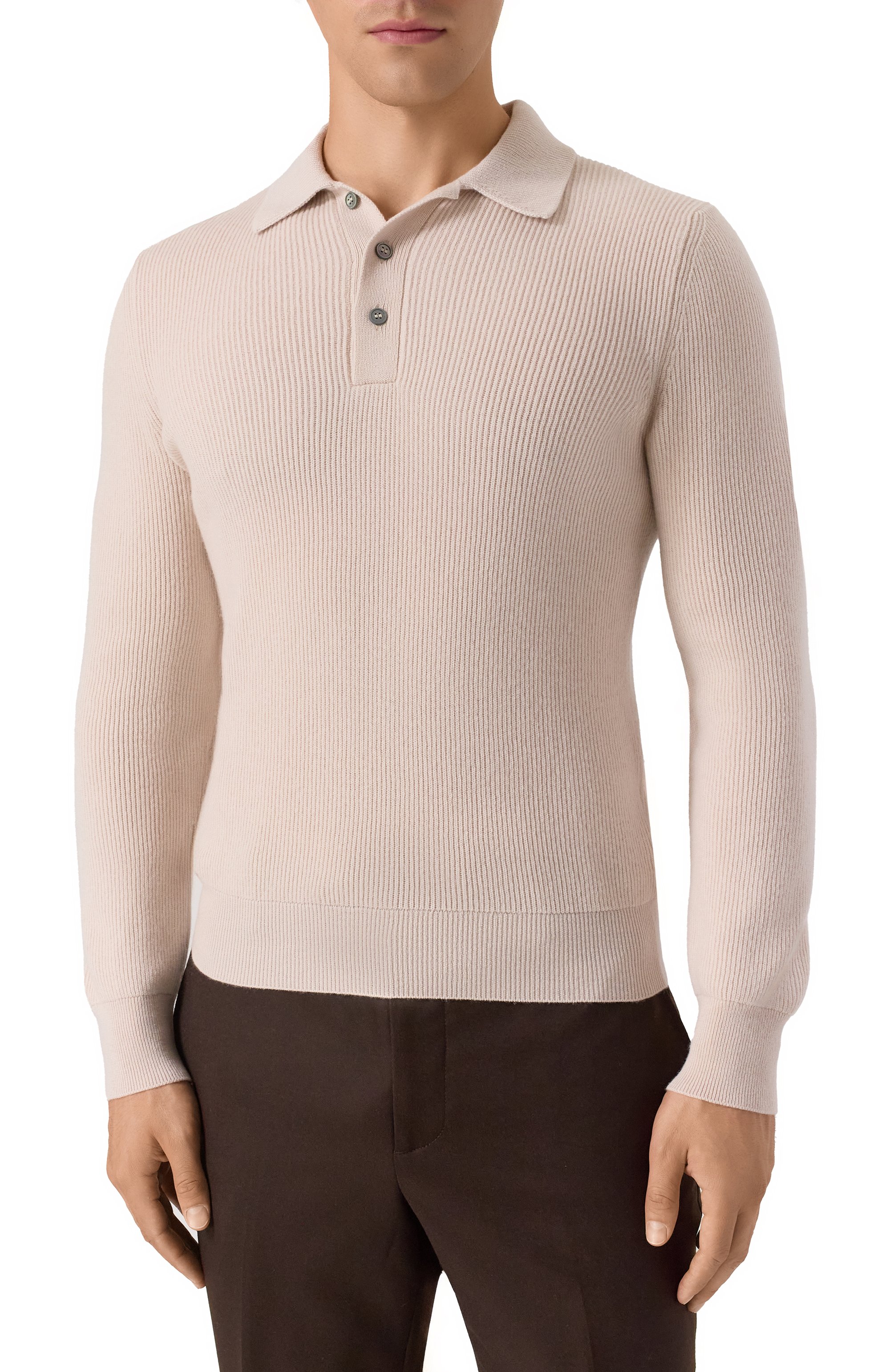 Поло из шерсти и кашемира GRAN SASSO, арт. 57161/19679, фото 3