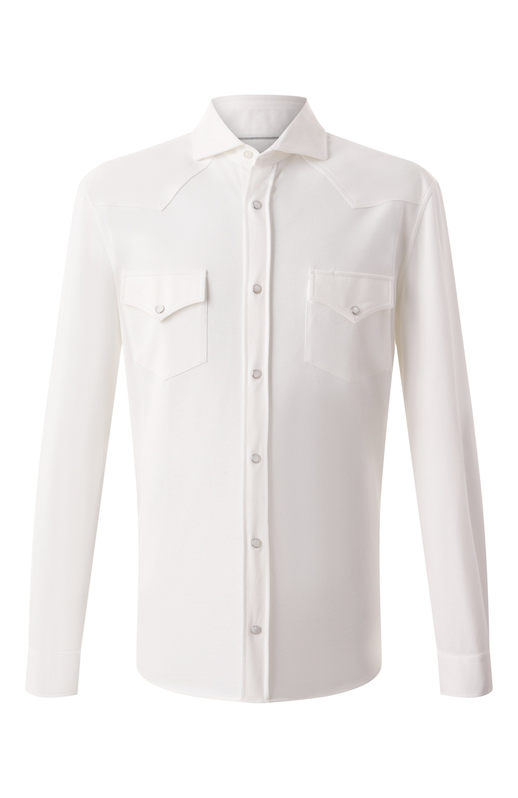 Хлопковая рубашка BRUNELLO CUCINELLI, арт. ME854B2268, фото 1