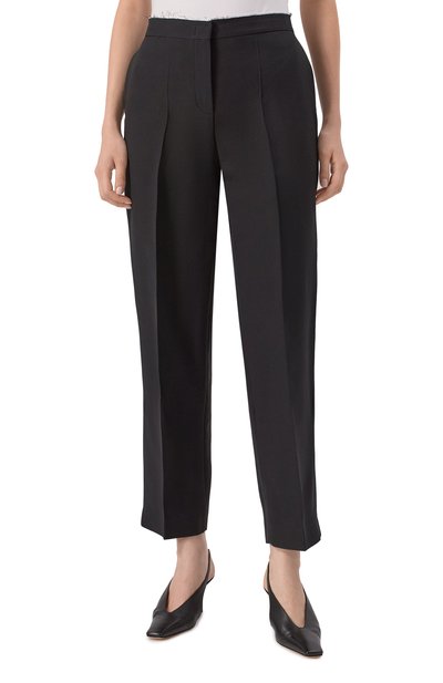 Брюки из шерсти и шелка 12 STOREEZ черного цвета по цене 29000 руб., арт. 132834, фото 3 Брюки из шерсти и шелка 12 STOREEZ, арт. 132834, фото 3