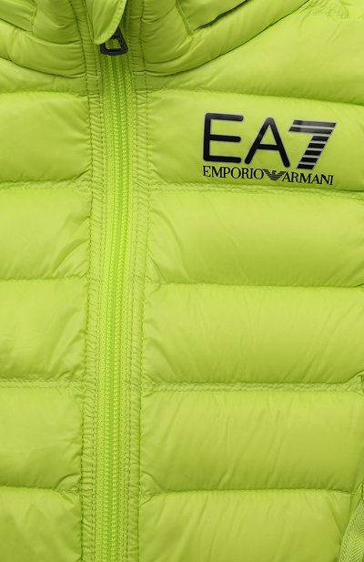 Пуховый жилет EA7 салатового цвета по цене 13750 руб., арт. 8NBQ02/BN29Z, фото 3 Пуховый жилет EA7, арт. 8NBQ02/BN29Z, фото 3