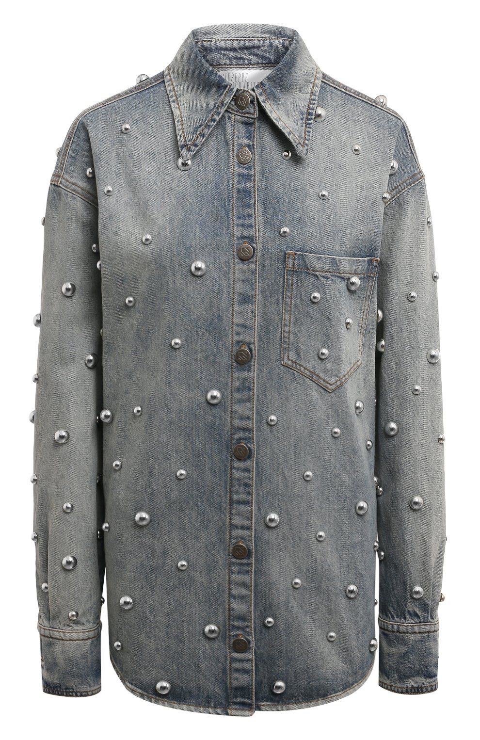 Джинсовая рубашка GIUSEPPE DI MORABITO, арт. 03PFDNT032B 03330, фото 1