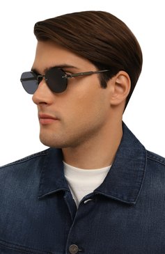 Женские солнцезащитные очки SATO EYEWEAR синего цвета, арт. TEREBELLUM I/S608 | Фото 3 (Нос: Не проставлено; Региональные ограничения белый список (Axapta Mercury): Не проставлено; Тип очков: С/з; Кросс-КТ: С/з-унисекс; Материал: Металл; Очки форма: Безоправные, Круглые; Оптика Гендер: оптика-женское)