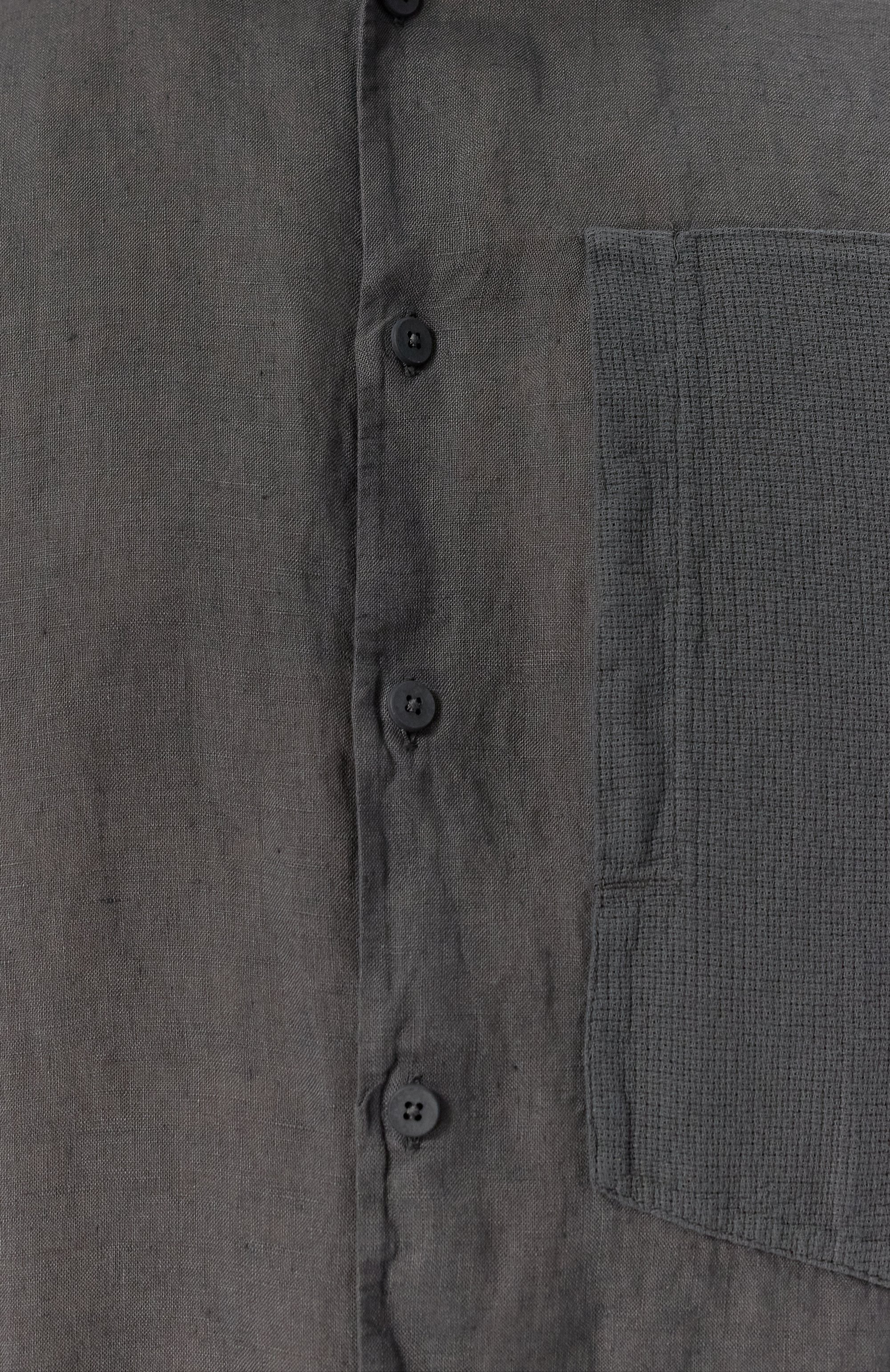 Рубашка изо льна и хлопка TRANSIT, арт. CFUTRZV312, фото 6