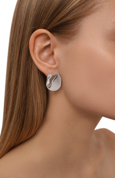 Серьги JIL SANDER серебряного цвета по цене 48700 руб., арт. J12VG0168 P6959, фото 3 Серьги JIL SANDER, арт. J12VG0168 P6959, фото 3