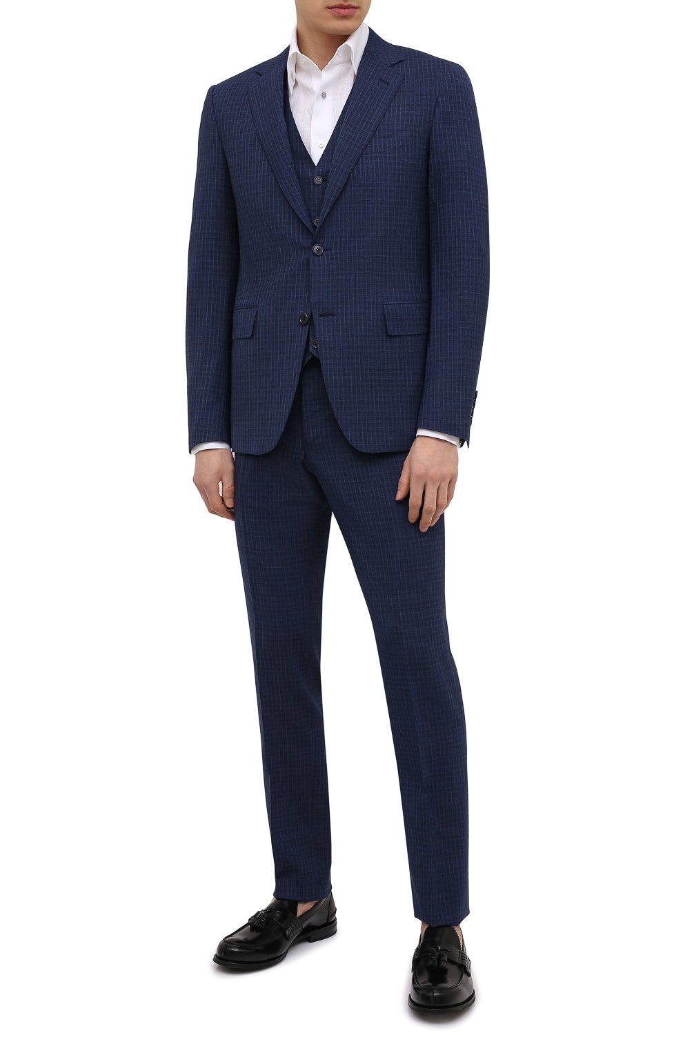 Шерстяной костюм-тройка CANALI, арт. 11280/19/BR03215, фото 1