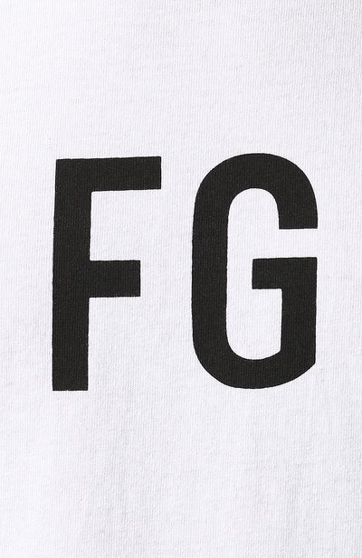 Хлопковая футболка FEAR OF GOD, арт. C000-1013/CTJ, фото 5