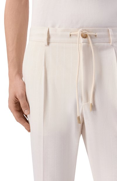 Брюки из хлопка и льна GRAN SASSO, арт. 76102/79324, фото 5