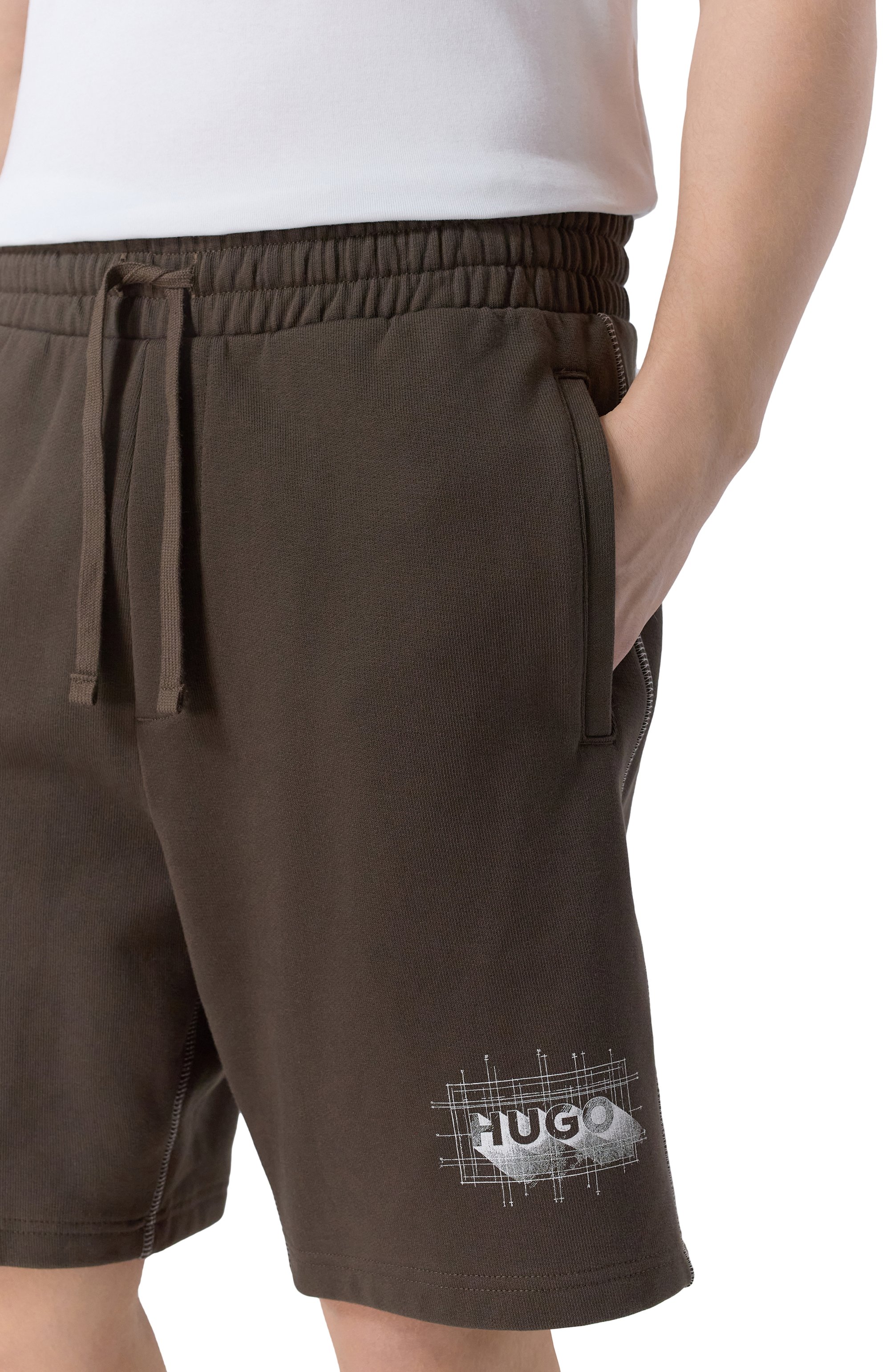 Хлопковые шорты HUGO BLUE, арт. 50553499, фото 5