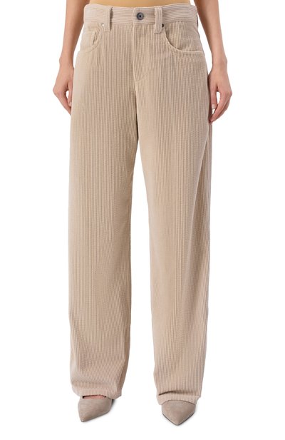 Вельветовые брюки BRUNELLO CUCINELLI бежевого цвета по цене 184500 руб., арт. MB144P9111, фото 3 Вельветовые брюки BRUNELLO CUCINELLI, арт. MB144P9111, фото 3