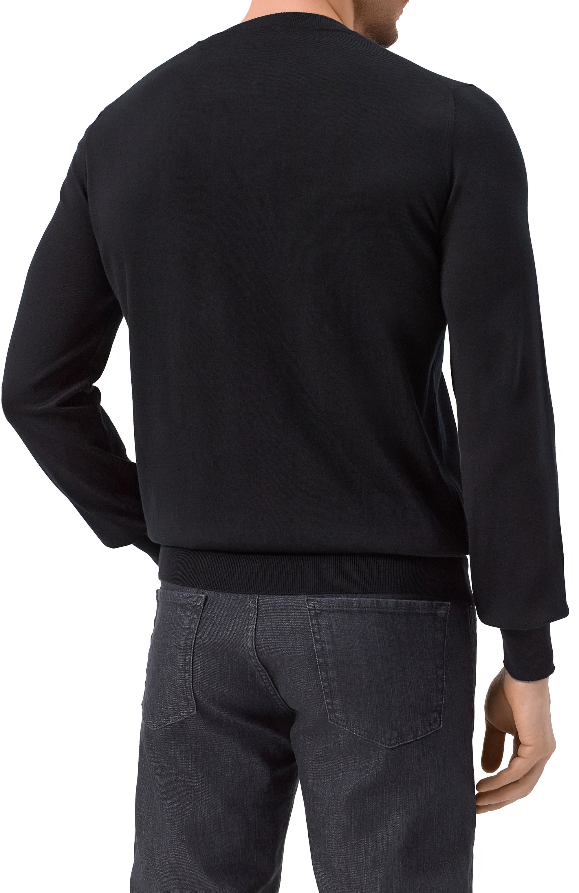 Хлопковый джемпер BRUNELLO CUCINELLI, арт. M2900100, фото 4