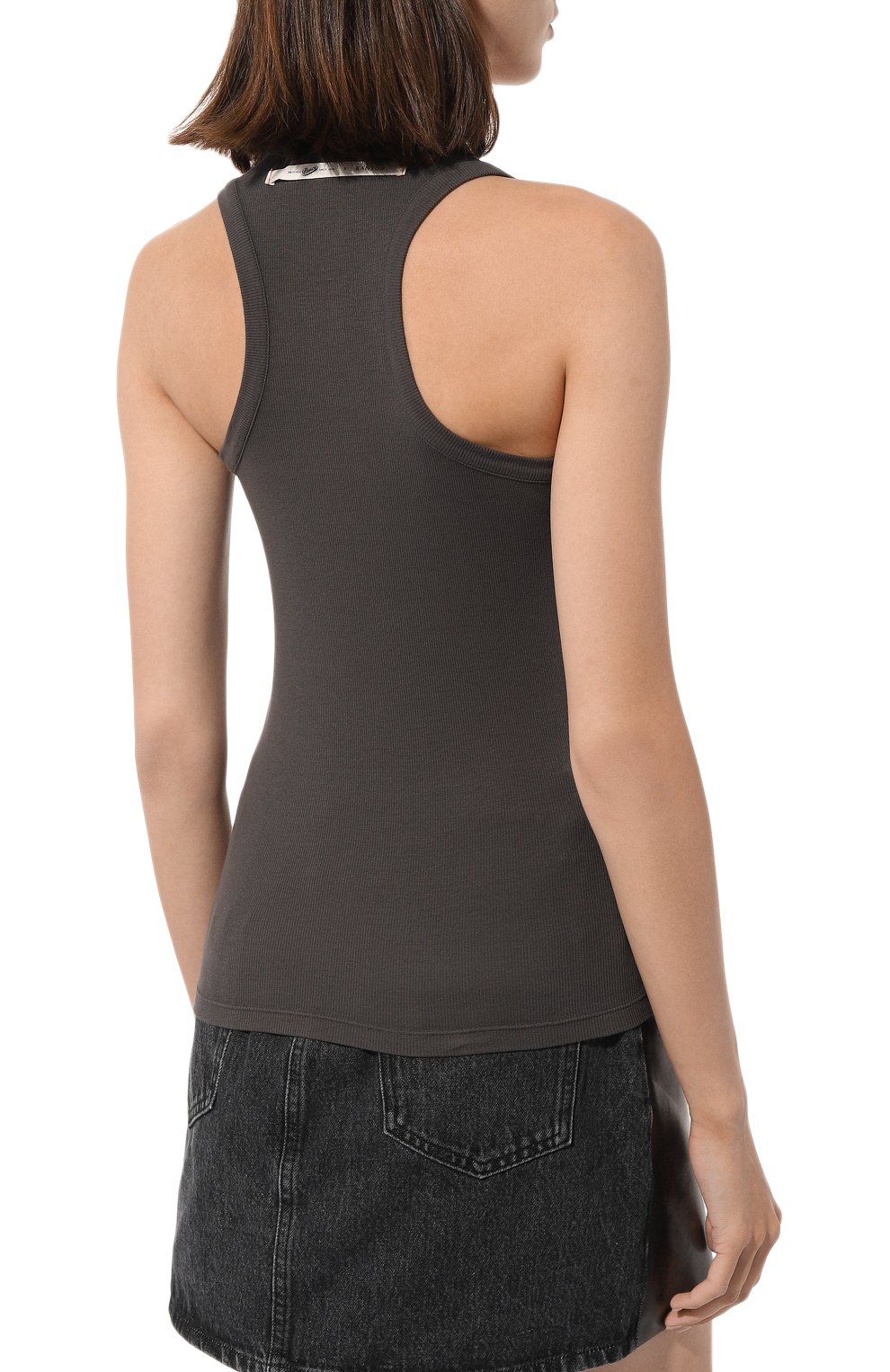 Хлопковая майка PENCE темно-серого цвета по цене 12300 руб., арт. D0MINGA/K-55/40109-J004, фото 4 Хлопковая майка PENCE, арт. D0MINGA/K-55/40109-J004, фото 4