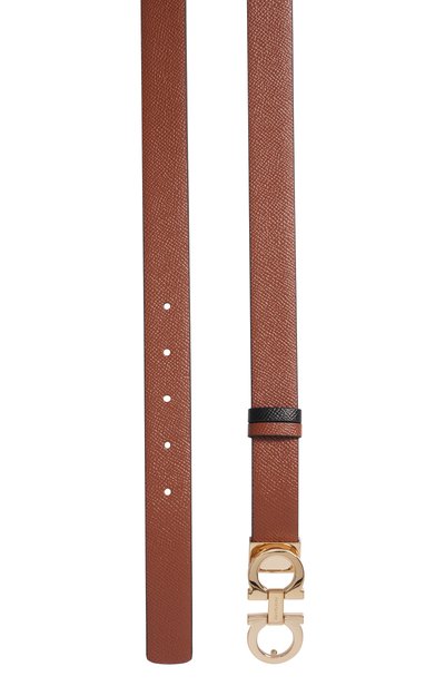 Двусторонний ремень FERRAGAMO коричневого цвета по цене 59950 руб., арт. 23A565/775_001, фото 3 Двусторонний ремень FERRAGAMO, арт. 23A565/775_001, фото 3
