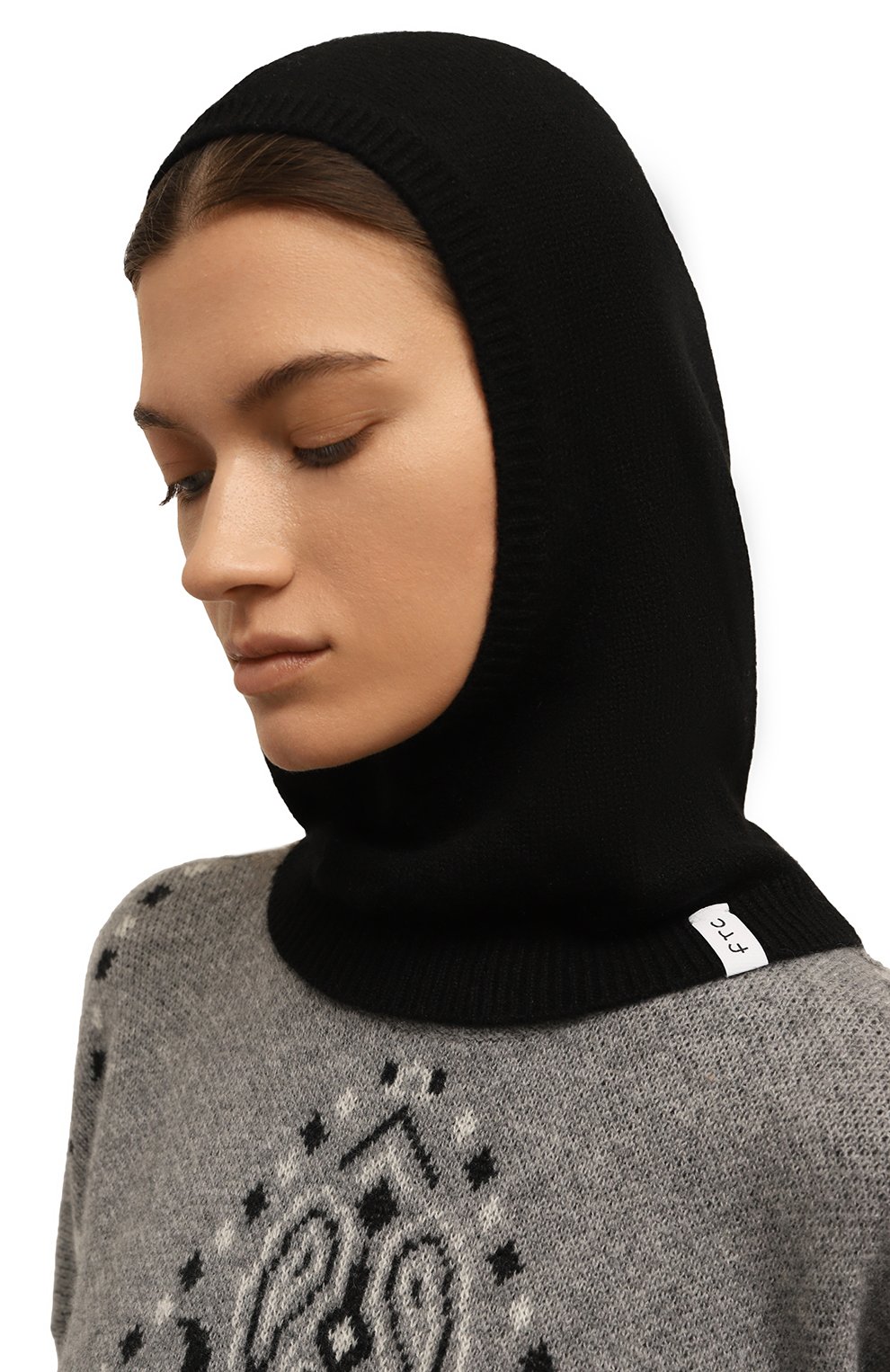 Кашемировая балаклава FTC черного цвета по цене 18850 руб., арт. 960-0770, фото 2 Кашемировая балаклава FTC, арт. 960-0770, фото 2