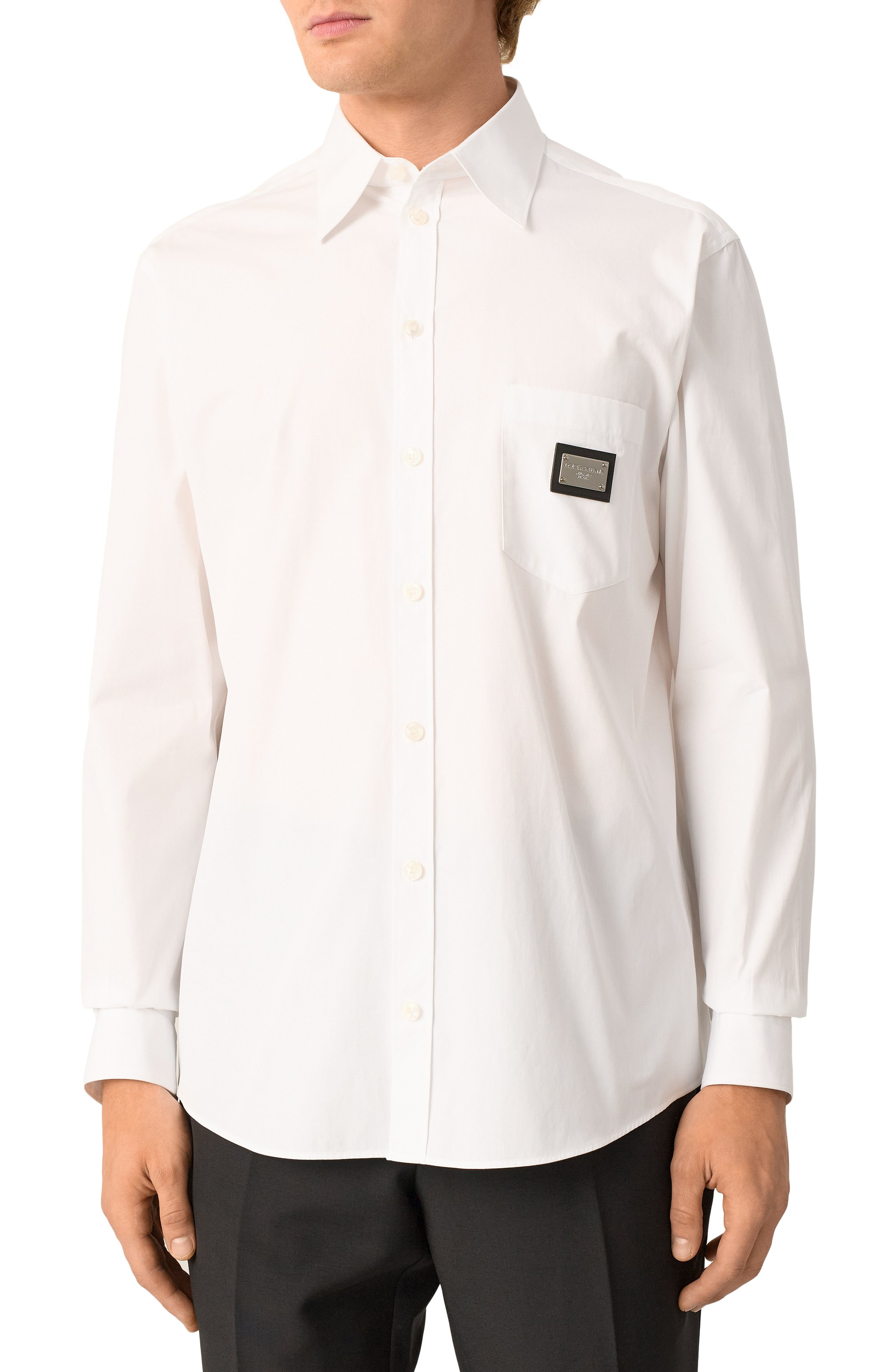 Хлопковая рубашка DOLCE & GABBANA, арт. G5JG4T/FU5U8, фото 3