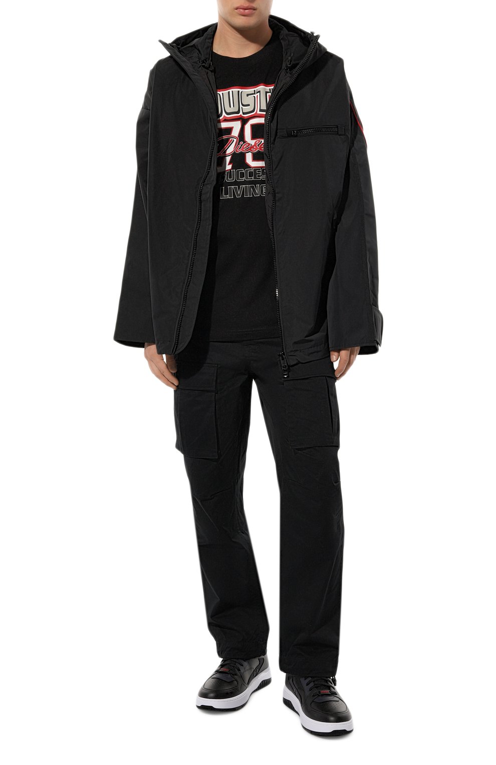 Хлопковая футболка DIESEL, арт. A11047/0GRAI, фото 2