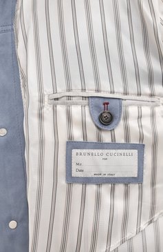 Мужская замшевая куртка BRUNELLO CUCINELLI голубого цвета, арт. MPCAI1970 | Фото 6 (Длина (верхняя одежда): Короткие; Рукава: Длинные; Материал внешний: Натуральная кожа, Замша; Стили: Кэжуэл; Мужское Кросс-КТ: Кожа и замша; Кросс-КТ: Легкие)