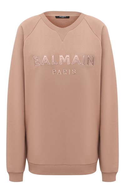 Женский хлопковый свитшот BALMAIN, арт. UF03691/I497