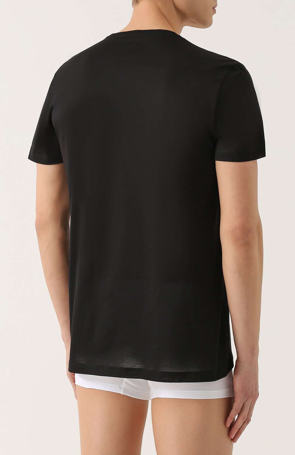 Хлопковая футболка с v-образным вырезом LA PERLA, арт. 0020152, фото 4