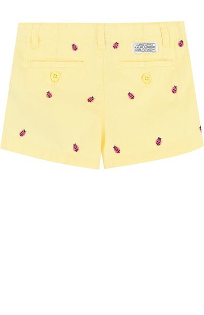 Хлопковые мини-шорты с вышивкой POLO RALPH LAUREN, арт. 312688452, фото 2