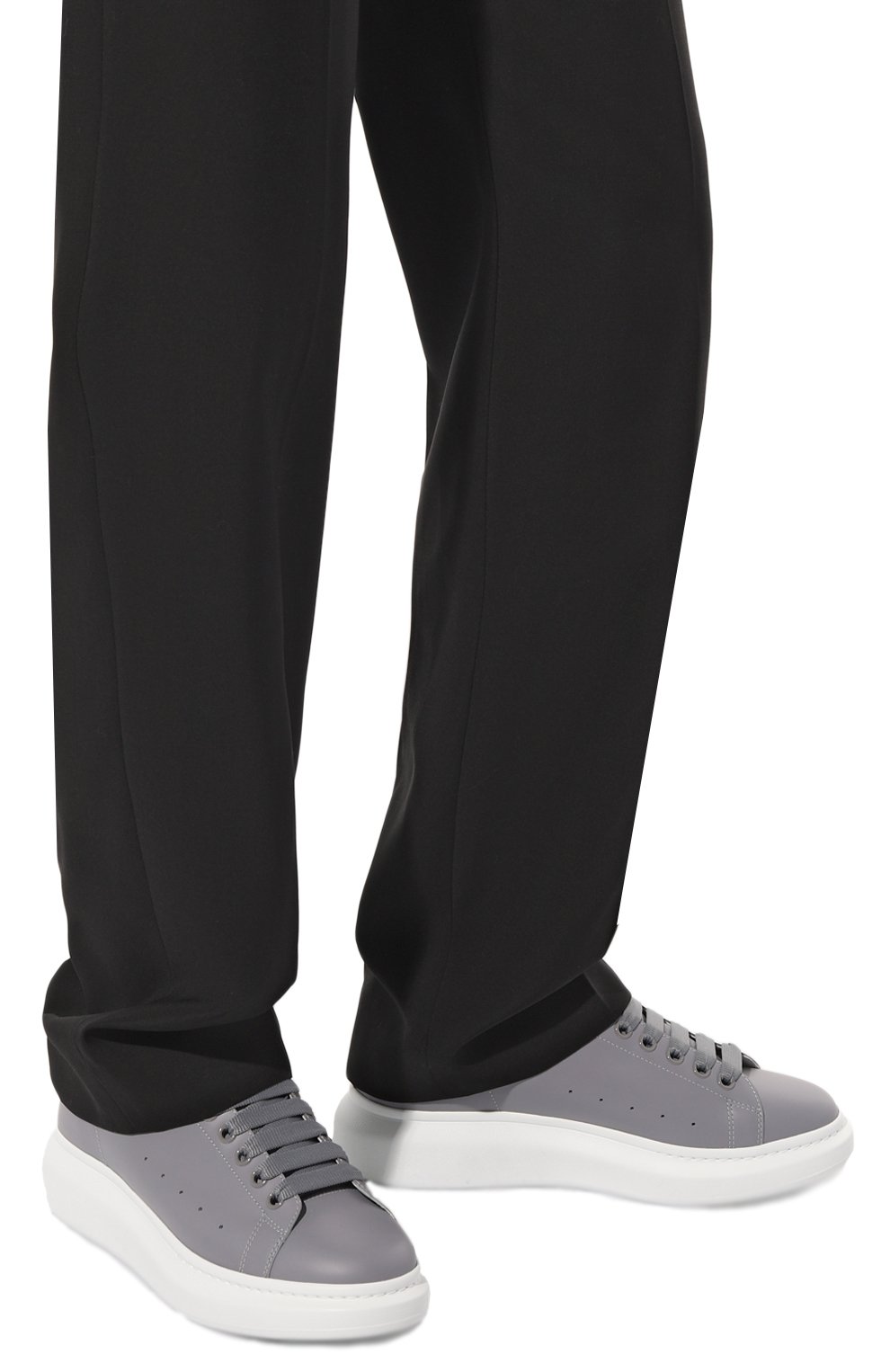 Кожаные кеды oversized ALEXANDER MCQUEEN, арт. 727394/WHXMT, фото 3