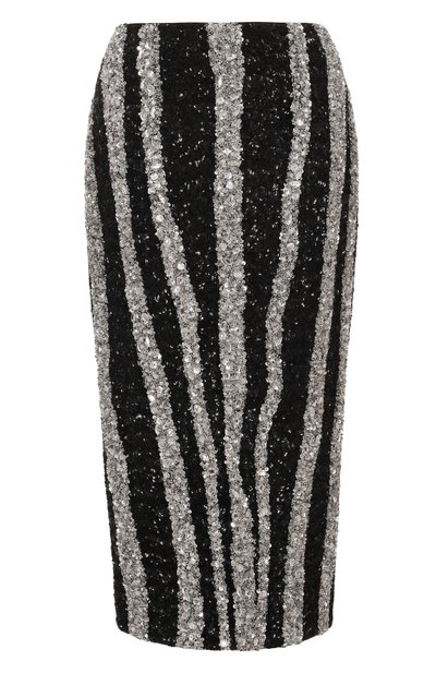 Женская юбка с отделкой из пайеток BALMAIN, арт. FF0LD520/PD22