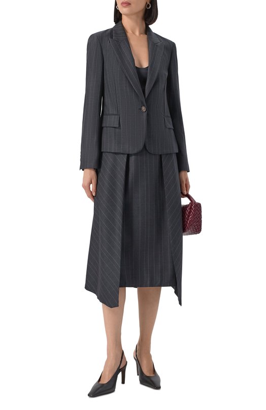 Шерстяной жакет Brunello Cucinelli MB1467480P Чёрный  MB1467480P Фото 2