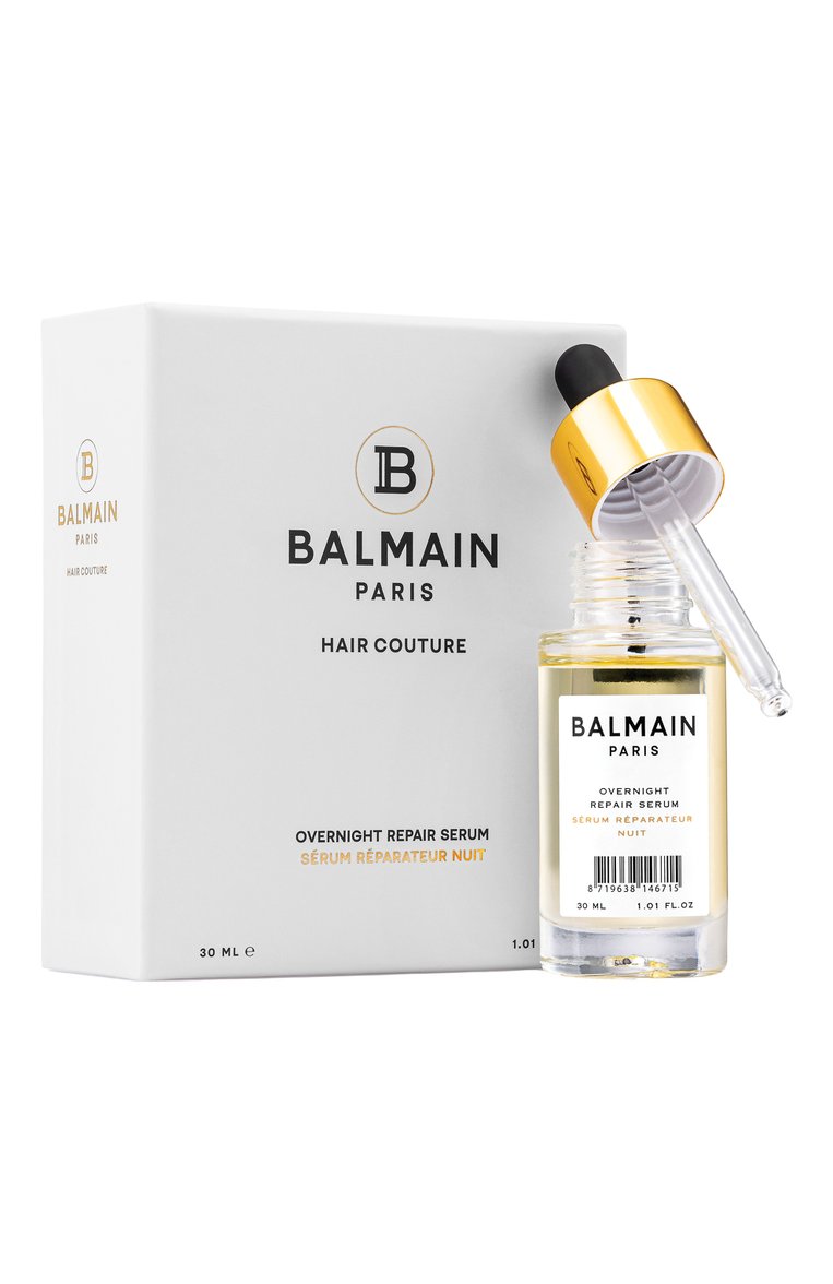 Ночная восстанавливающая сыворотка (30ml) BALMAIN HAIR COUTURE бесцветного цвета, арт. 8719638146715 | Фото 3 (Региональные ограничения белый список (Axapta Mercury): Не проставлено; Нос: Не проставлено; Назначение: Для волос; Тип продукта: Сыворотки)