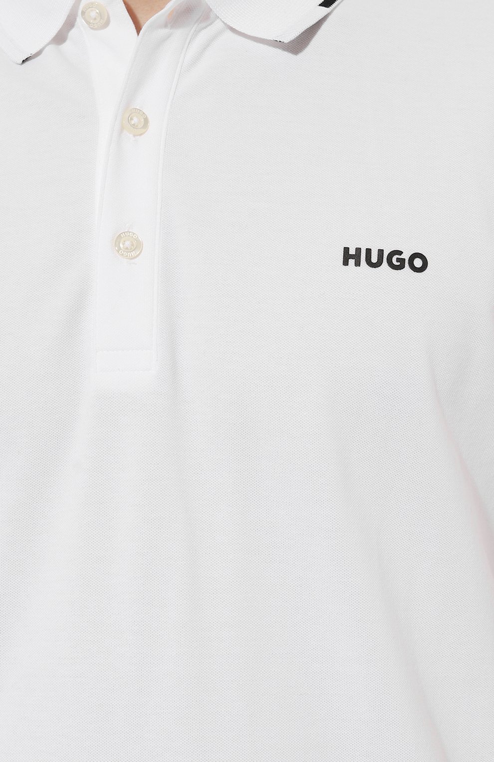 Хлопковое поло HUGO, арт. 50467344, фото 5