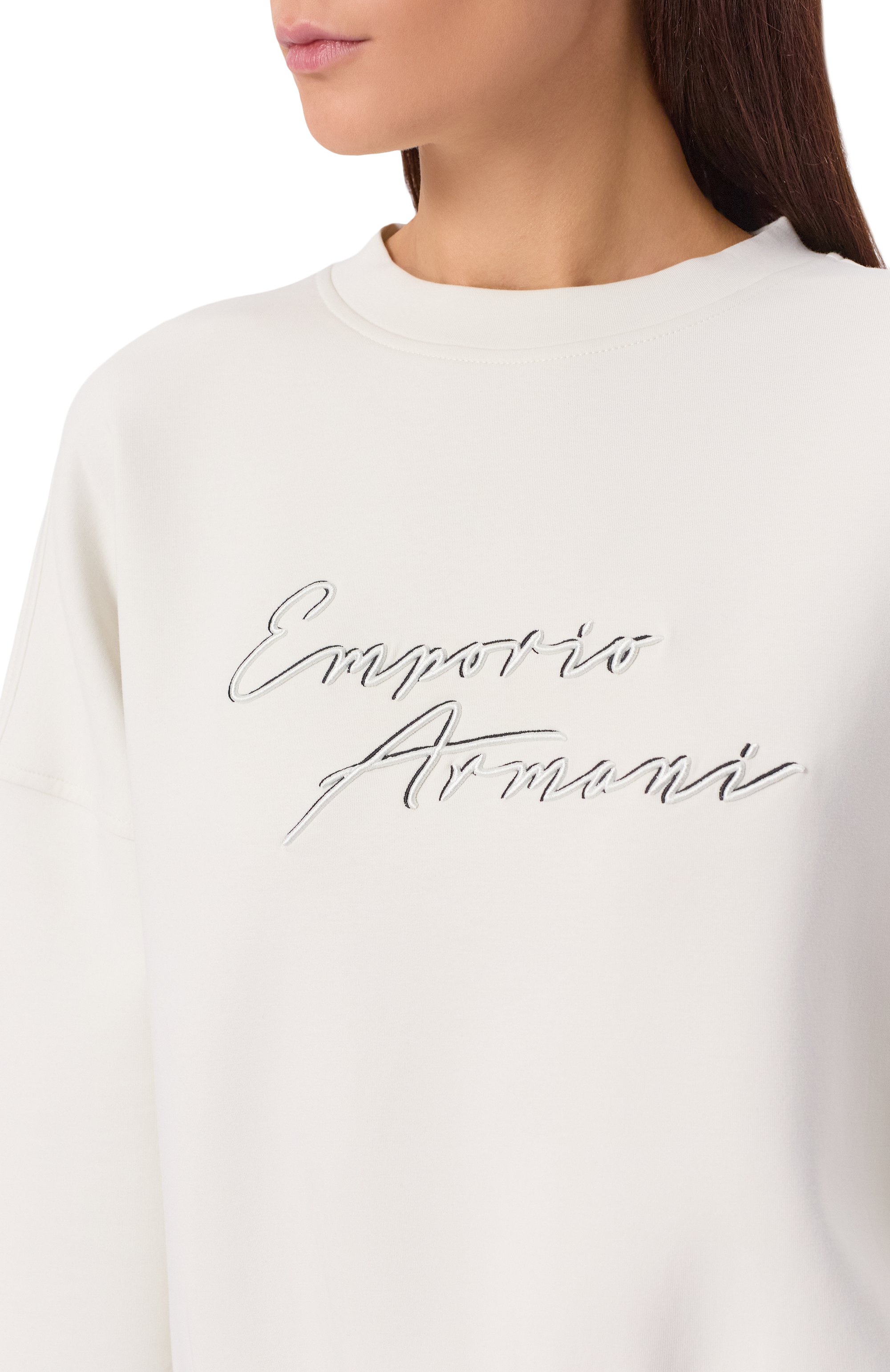 Хлопковый свитшот EMPORIO ARMANI, арт. EW001354/AF10002, фото 5