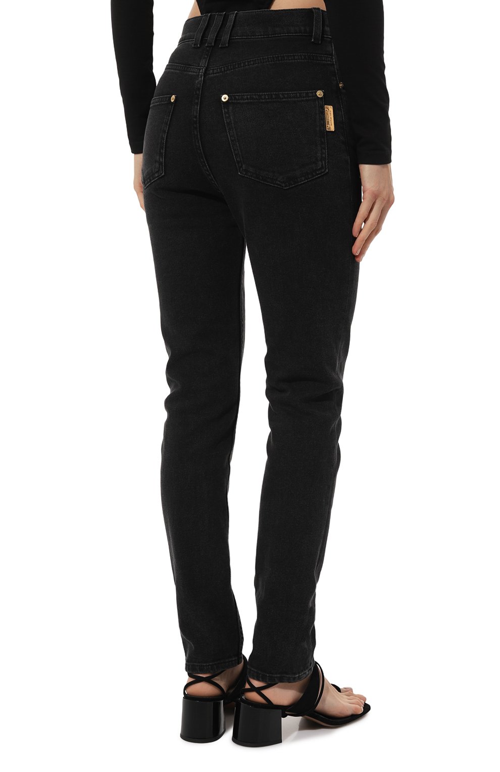 Джинсы BALMAIN черного цвета по цене 74500 руб., арт. AF1MG006DB67, фото 4 Джинсы BALMAIN, арт. AF1MG006DB67, фото 4