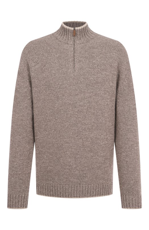 Свитер из шерсти и кашемира Paul&Shark 15311112/3XL Коричневый 15311112/3XL