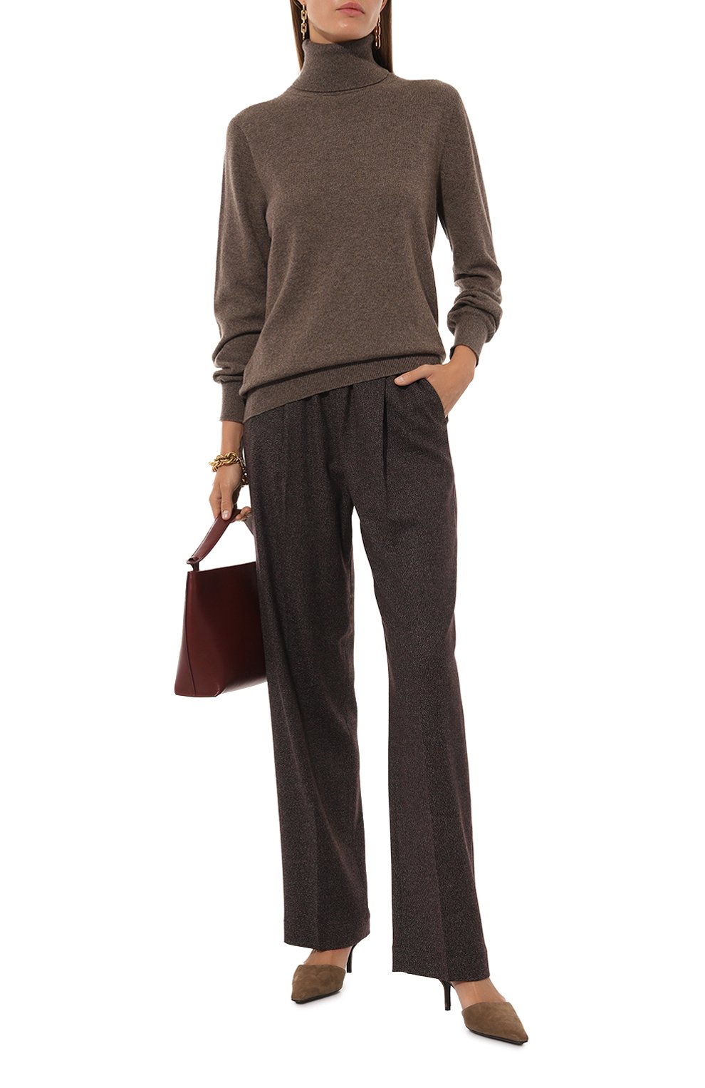 Брюки из шерсти и вискозы AGNONA, арт. T70608E/UW014E, фото 2