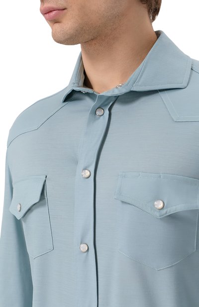 Шерстяная рубашка MARCO PESCAROLO, арт. RIB0T/53Y04, фото 5