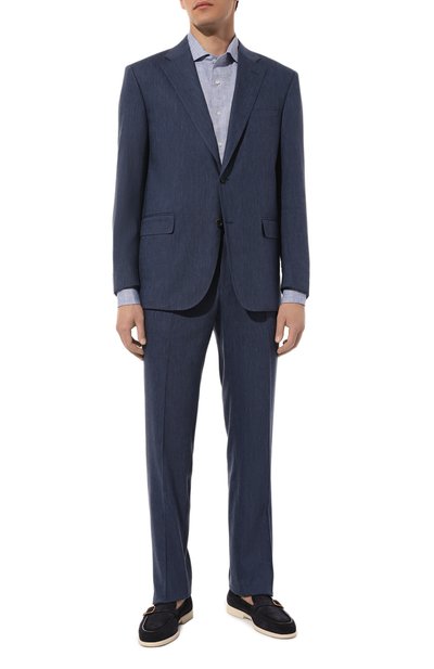 Мужской костюм изо льна и шерсти CORNELIANI, арт. 93X008_935002/9318440_1