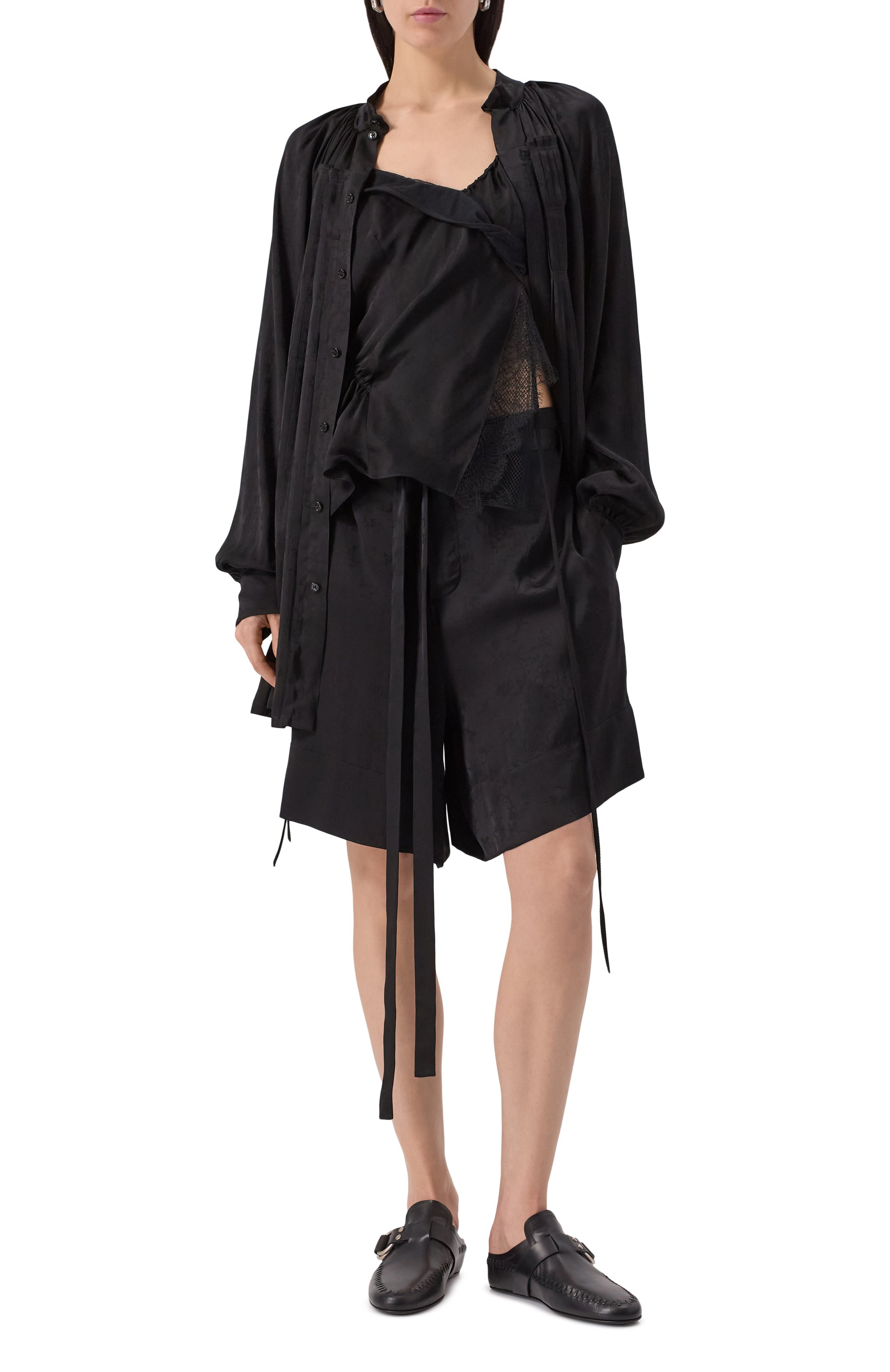 Кожаные сабо ande ANN DEMEULEMEESTER, арт. B0012921/LT154, фото 2