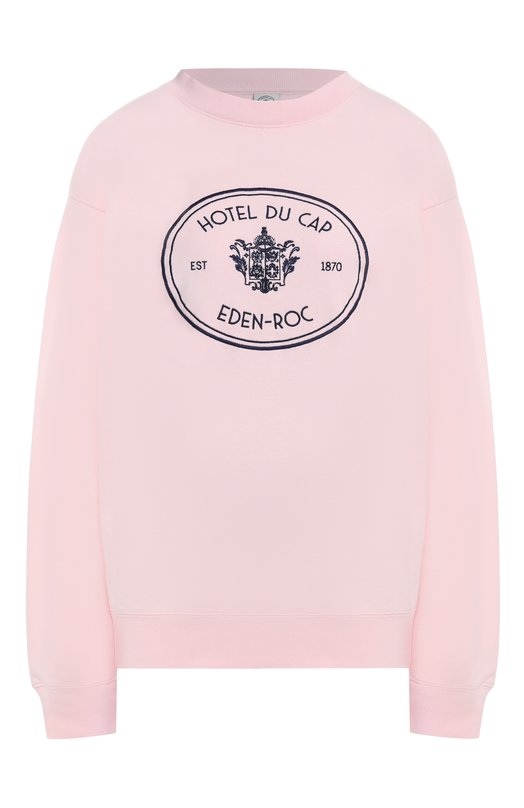 Хлопковый свитшот Sporty & Rich x Hotel du Cap-Eden-Roc Sporty and Rich ST07160621P140 Розовый ST07160621P140
