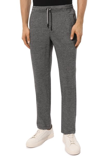 Брюки из хлопка и шерсти CAPOBIANCO, арт. MPAN.DB00., фото 3