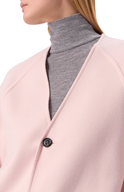 Полупальто из шерсти и кашемира Bottega Veneta 836337/V3000 Розовый  836337/V3000 Фото 5