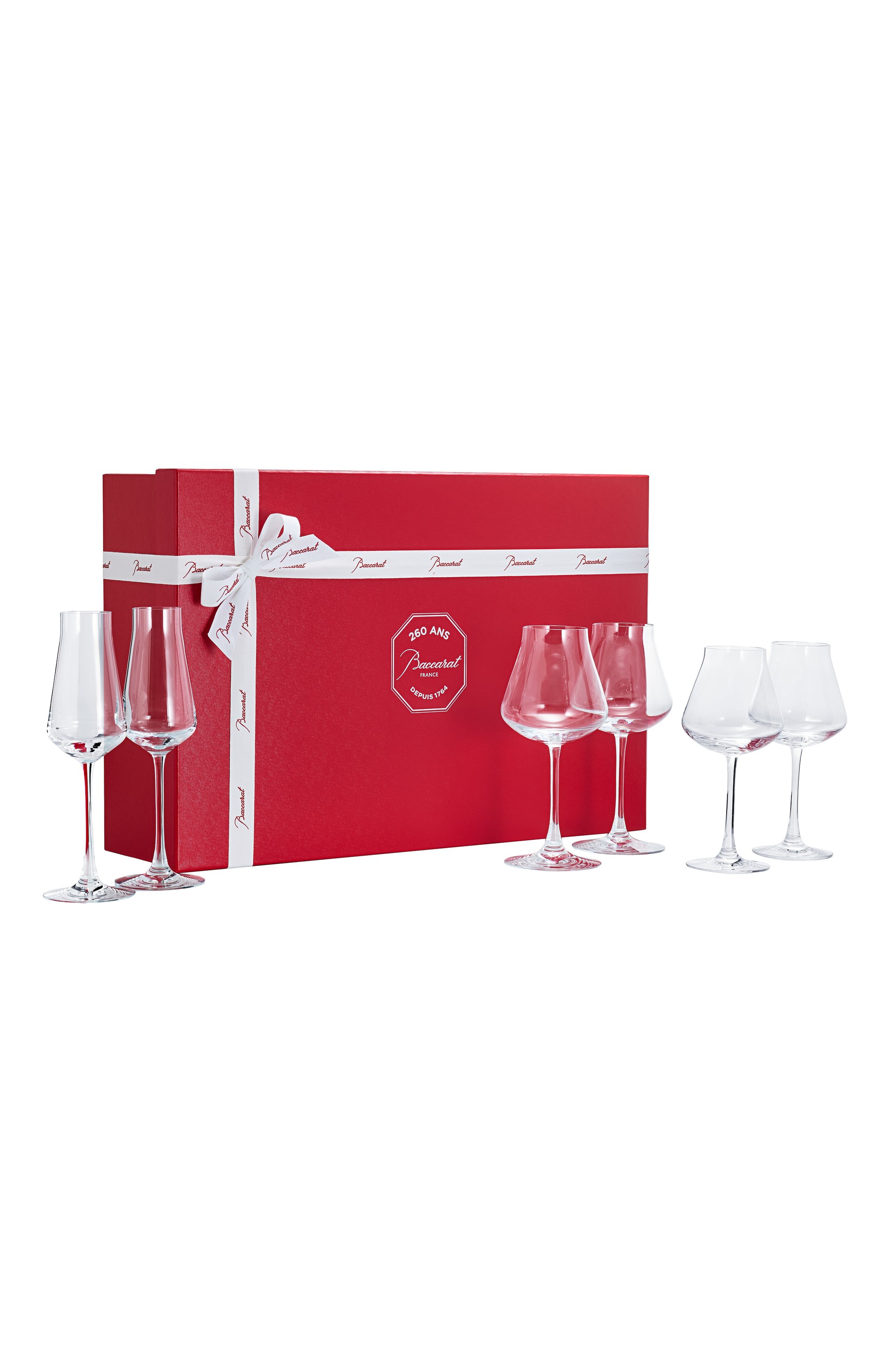 Набор chatеau baccarat 260th из 6-ти фужеров для шампанского и вина BACCARAT прозрачного цвета по цене 109500 руб., арт. 2 817 055, фото 1 Набор chatеau baccarat 260th из 6-ти фужеров для шампанского и вина BACCARAT, арт. 2 817 055, фото 1