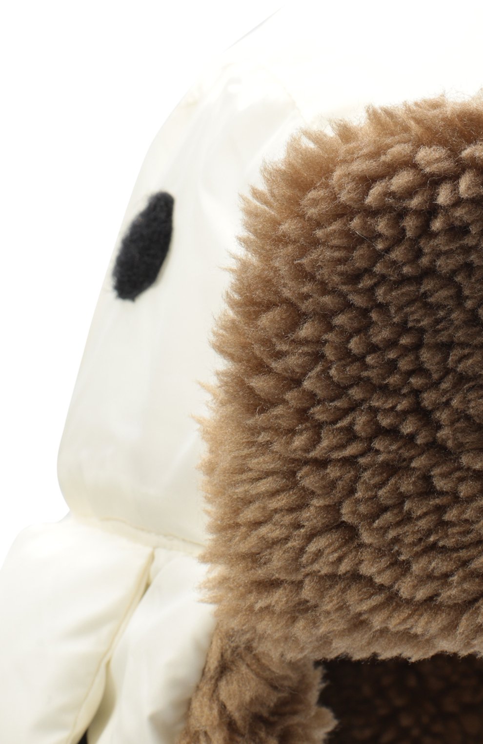 Пуховая шапка-ушанка HERNO молочного цвета по цене 13600 руб., арт. BER00012X/12004Z, фото 3 Пуховая шапка-ушанка HERNO, арт. BER00012X/12004Z, фото 3